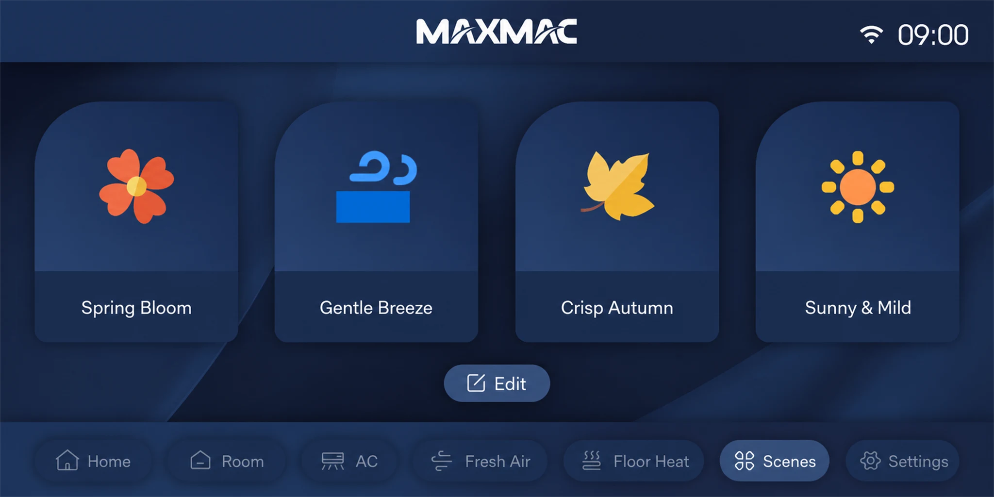 MAXMAC A23 场景预设界面