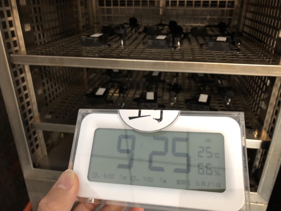 前 50 次循环阶段的试验箱装载