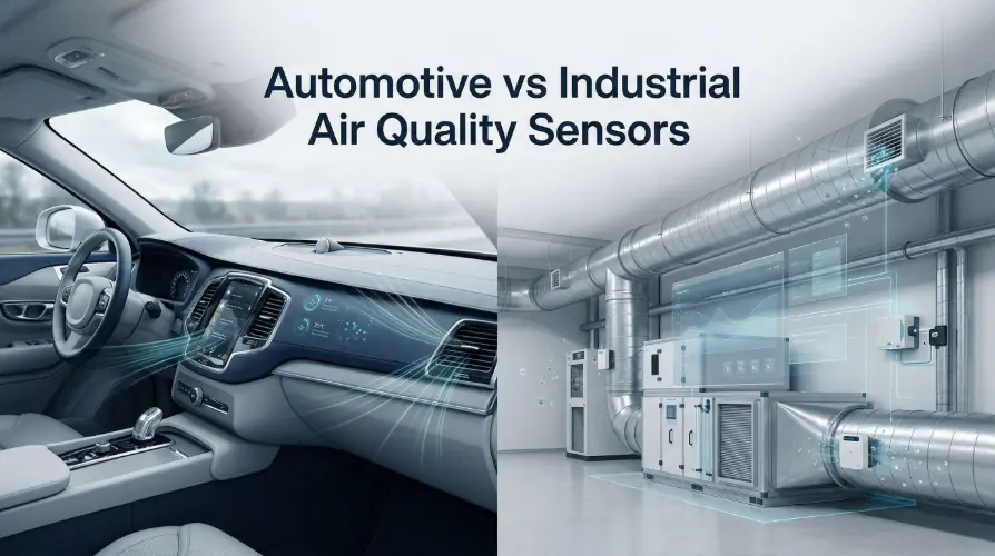 Comparison of automotive and industrial air quality sensors